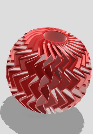 zag sphere vase.stl