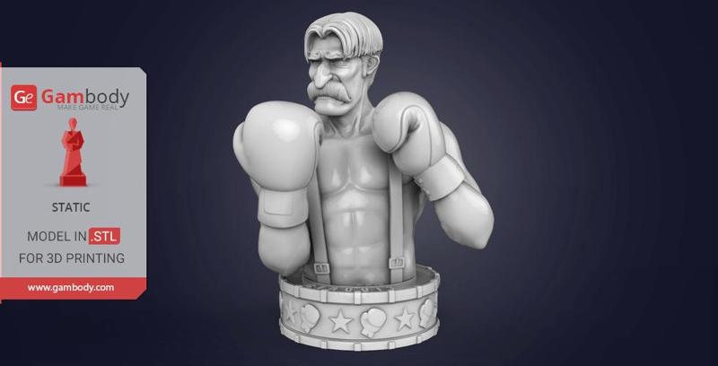 Von Kaiser Bust 3D Printing Figurine | Static