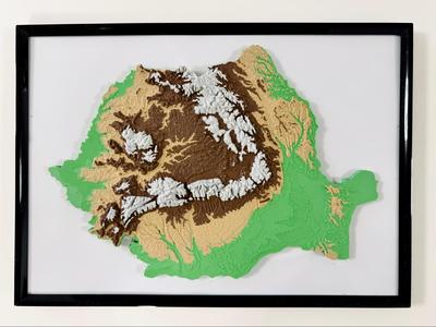 Romania Relief Map