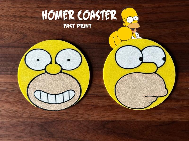 Homer Simpsons face Coaster Set 