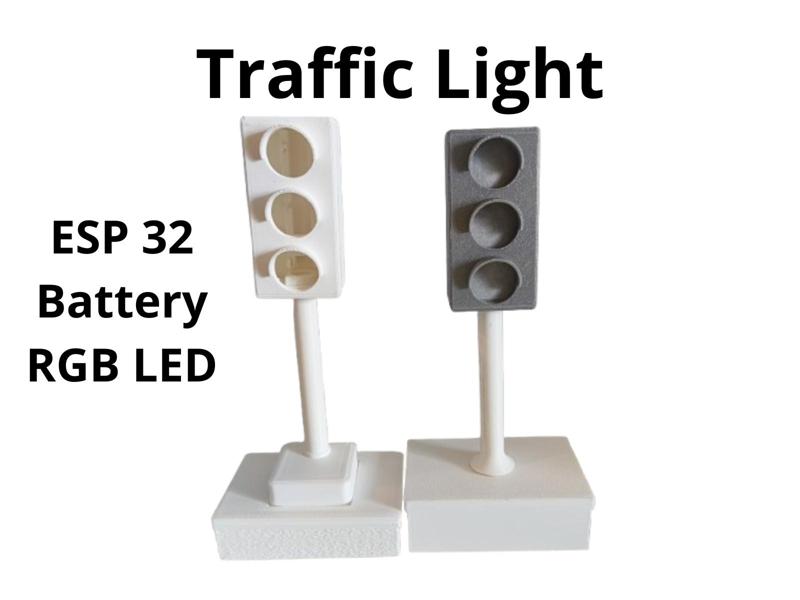 Traffic Light LED ESP32 Battery 