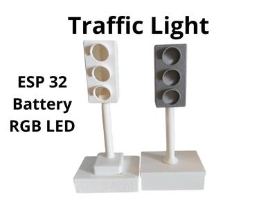 Traffic Light LED ESP32 Battery 