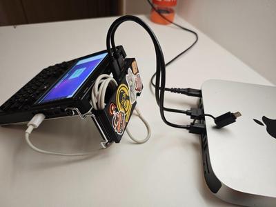 Openterface Mini-KVM Holder for Clockwork uConsole  (Snap-On Integration)