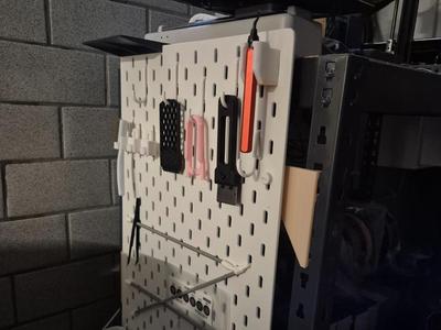 IKEA Skadis Mount for TKT Heavy-Duty Shelf (Toom)