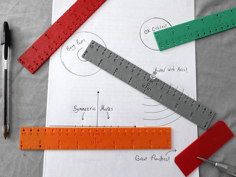 3in1 Punch-Locator + Compass + Ruler