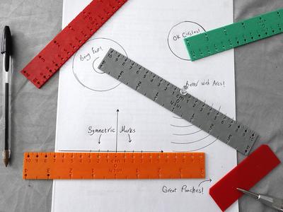 3in1 Punch-Locator + Compass + Ruler