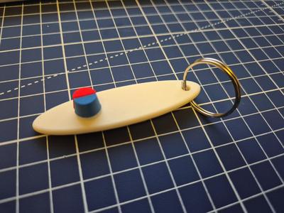 Poddlice - Police Paddleboard / Surf keychain