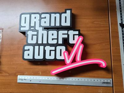 GTA VI (6) Logo Multi parts (no ams) GTA6