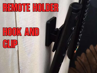 Universal Remote Holder (Hook & Clip System)