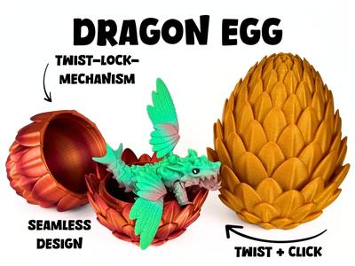Dragon Egg - Seamless + Twist-Click
