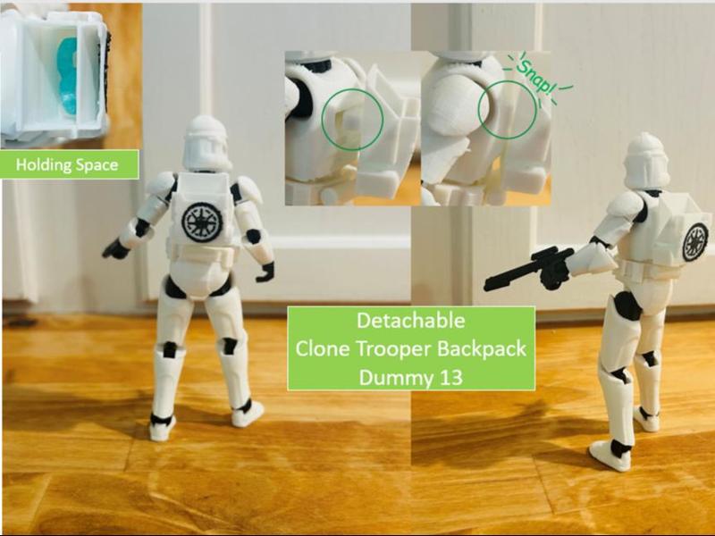 Clone trooper Backpack Dummy 13