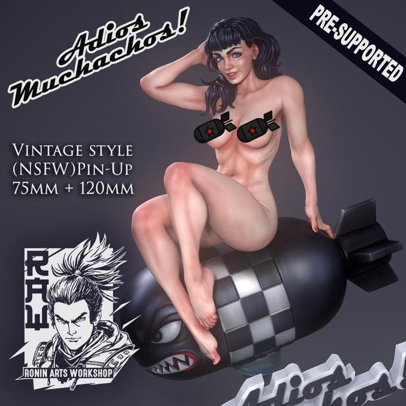 Adios Muchachos! Vintage Style (NSFW) Pin Up Figure