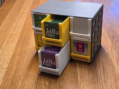 Tea Box with 6 Drawers