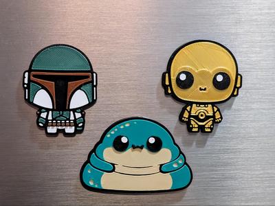 Cute Star Wars Magnets Pt. 3 - Layered Design!
