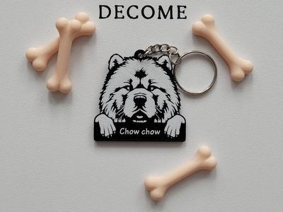 Chow chow keychain