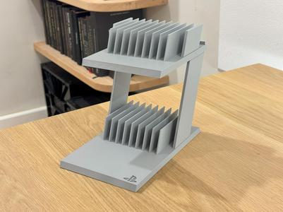 NTSC PlayStation 1 (PS1) game stand holder