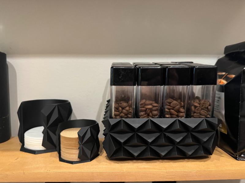 Geometric Single Dose & Coffee Filter Holder Set