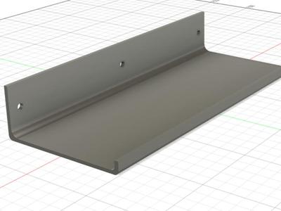 Shelf to stick on tiles
