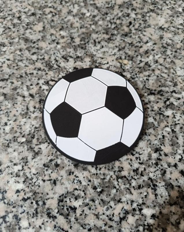 Soccer ball coaster