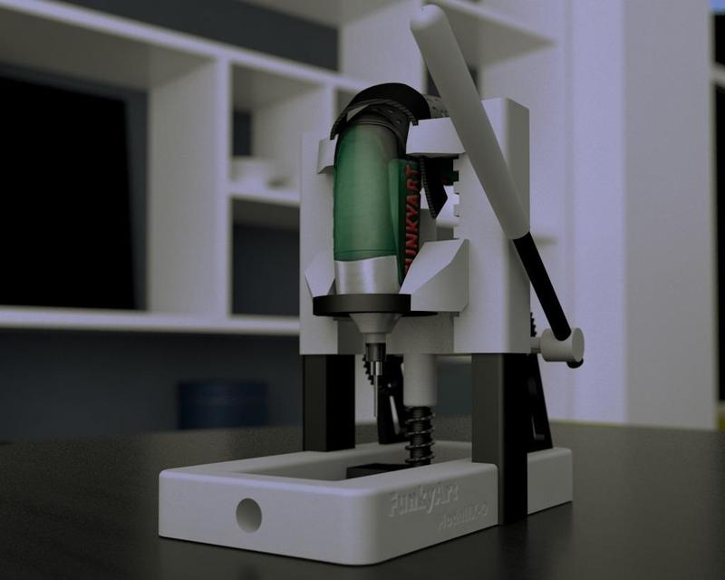 ModulIX-O - Universal Micro Drill Press - Bosch IXO, Dremel, Makita, (Mini Drill Stand)