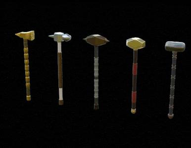 miniature / cosplay Two handed mauls