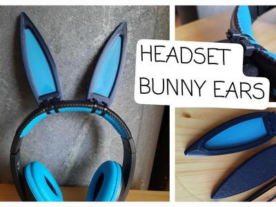 Easter bunny ears for headphones