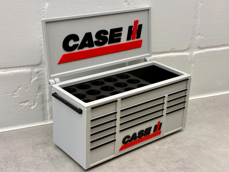 Case IH Harvester Inspired Farm desk Toolbox