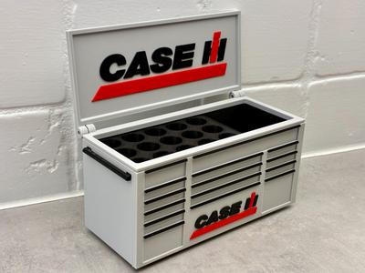 Case IH Harvester Inspired Farm desk Toolbox