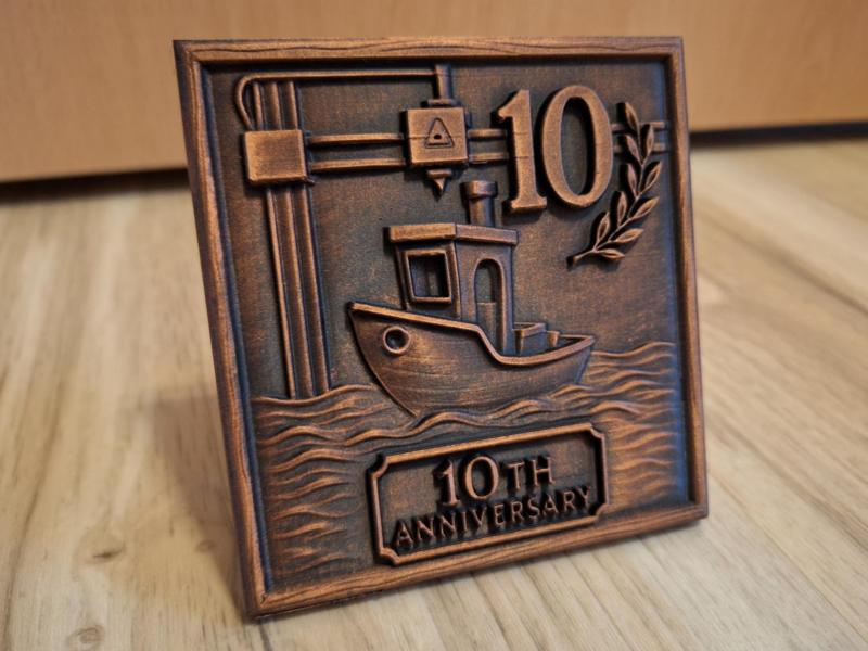 Benchy 10 Anniversary Sign