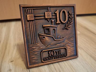 Benchy 10 Anniversary Sign