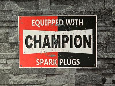 Hueforge Vintage CHAMPION Spark Plugs 4 colors