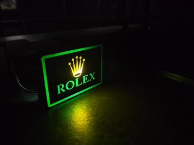 Decorative Rolex Logo Lamp - Desk or Bedroom Decor