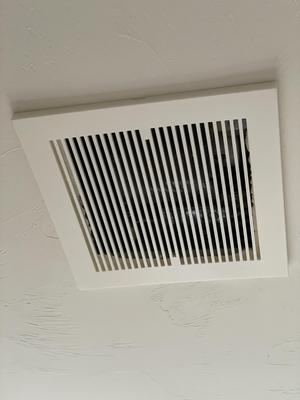 Bathroom exhaust fan grill