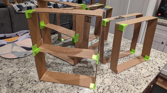 Cardboard Corner Brace - T Junction FPV Drone Gate
