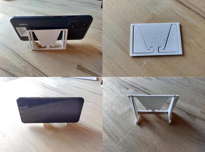 Phone Stand minimalistic design / Credit Card sized - Kit card