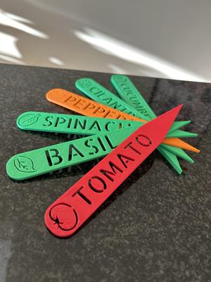 Garden Stakes - English, French, and German - new added