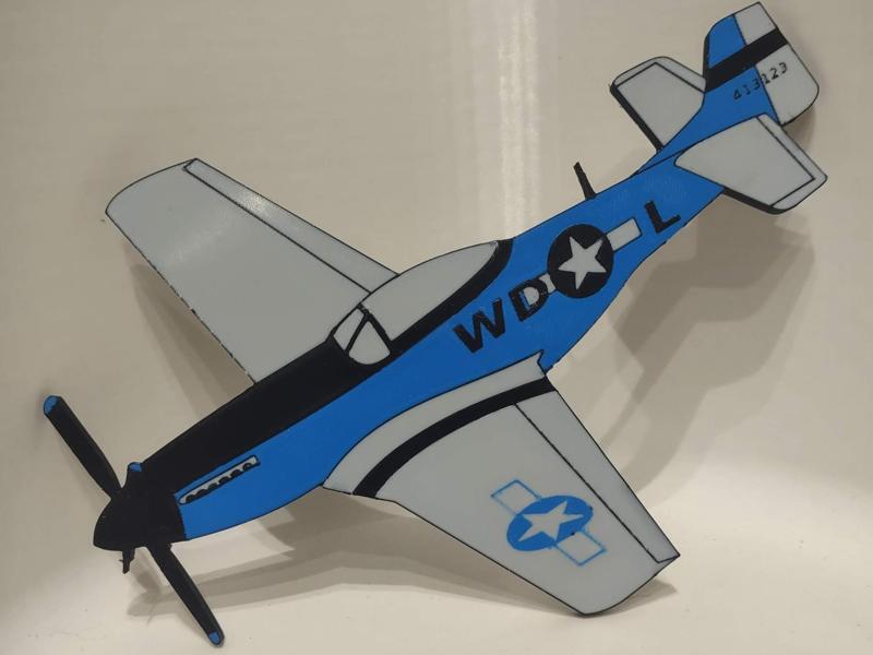 P51 Mustang Magnet display