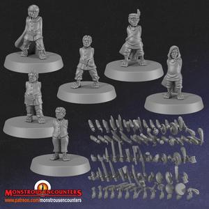 Halflings Set 2 w/Modular Arms