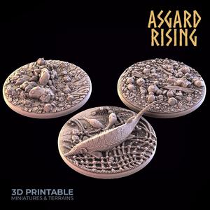SAND SHORE 3 x Round Bases 50mm - PRESUPPORTED