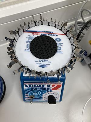 Vortex attachment for falcons and microcentrifuge tubes