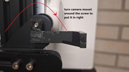 ender 3 magnetic webcam mount (dji action 3)
