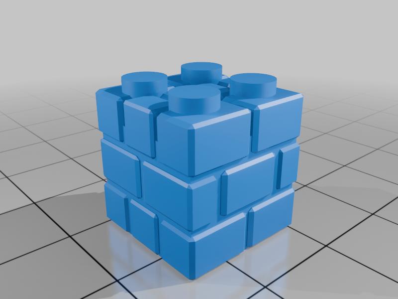 [L3go] new Brixx - Mario - Brick Block - 2x2