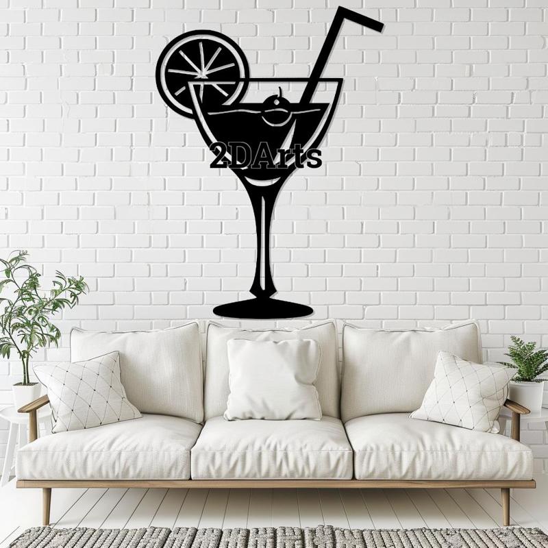 Sex on the Beach Cocktail 2D Wall Art/Window Art