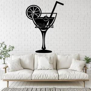 Sex on the Beach Cocktail 2D Wall Art/Window Art