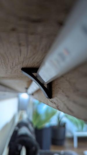 Bracket for LED lightstrip (45 degrees angle)