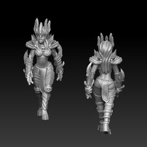 Dark elf female leader