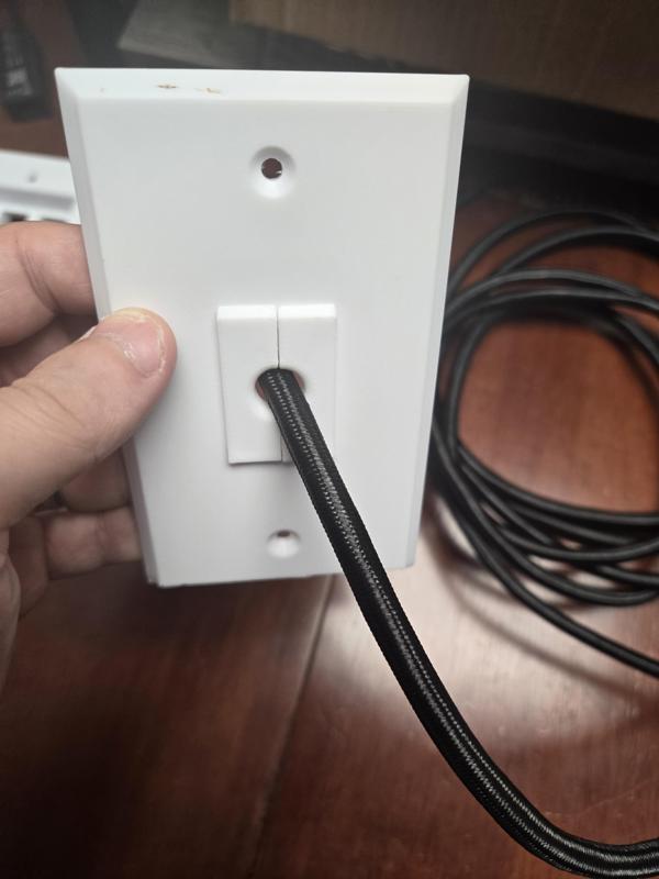 Wall Plates with Snap in Grommet
