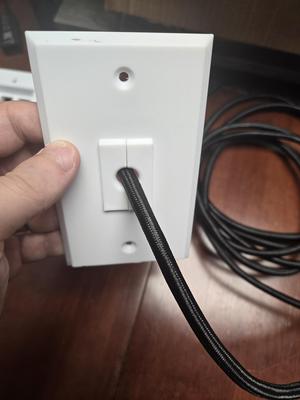 Wall Plates with Snap in Grommet