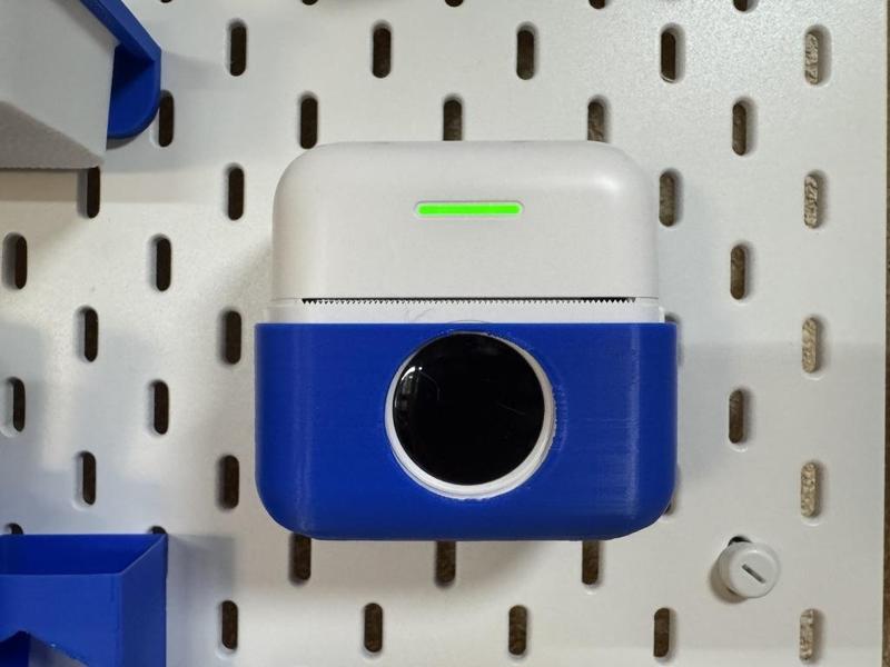 Mini thermal printer holder for Ikea Skadis