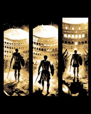The crowd's favorite Gladiator is welcomed into the Colosseum - Set of Bookmarks